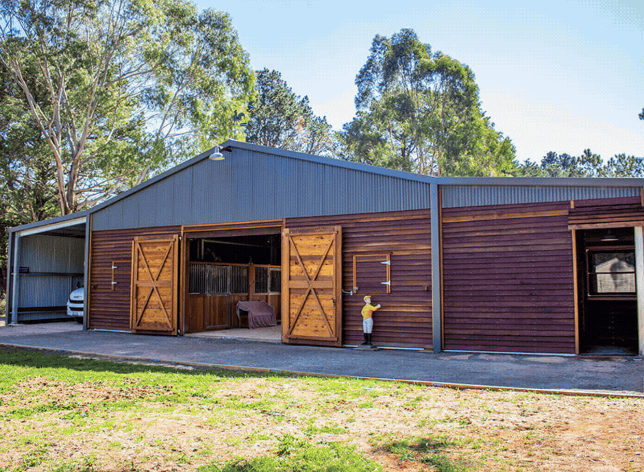 Environmentally friendly horse stable in NSW