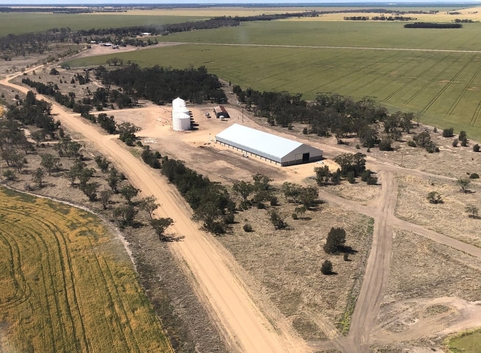 Beefwood Farms Grain shed by ABC Sheds