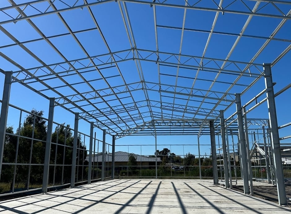 Commercial shed structure by ABC Sheds