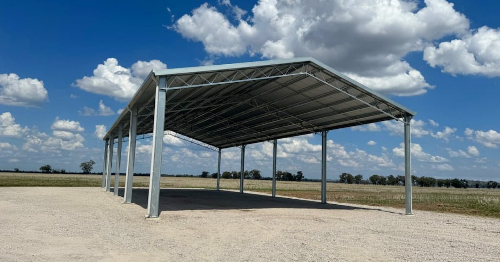 Farm shed built with quality Australian steel