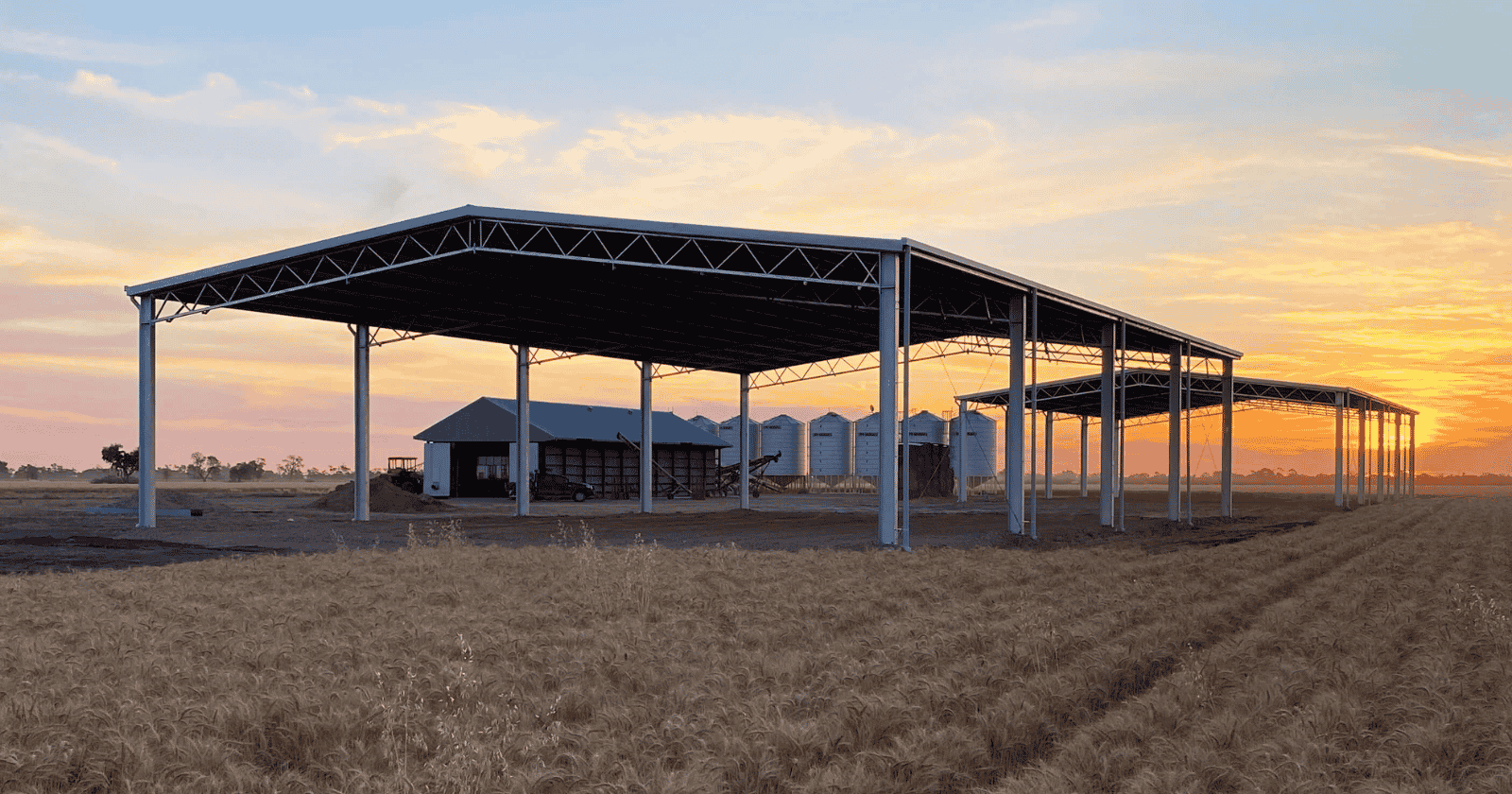 Durable hay shed design