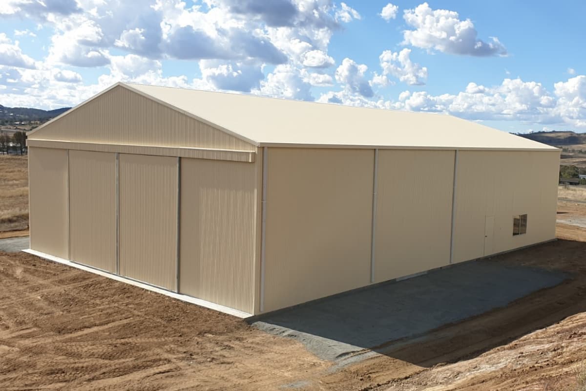 Machinery shed Australia