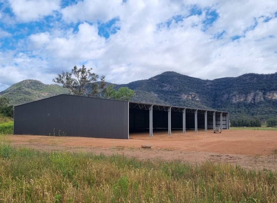 About our hay sheds - 64 x 30 x 6