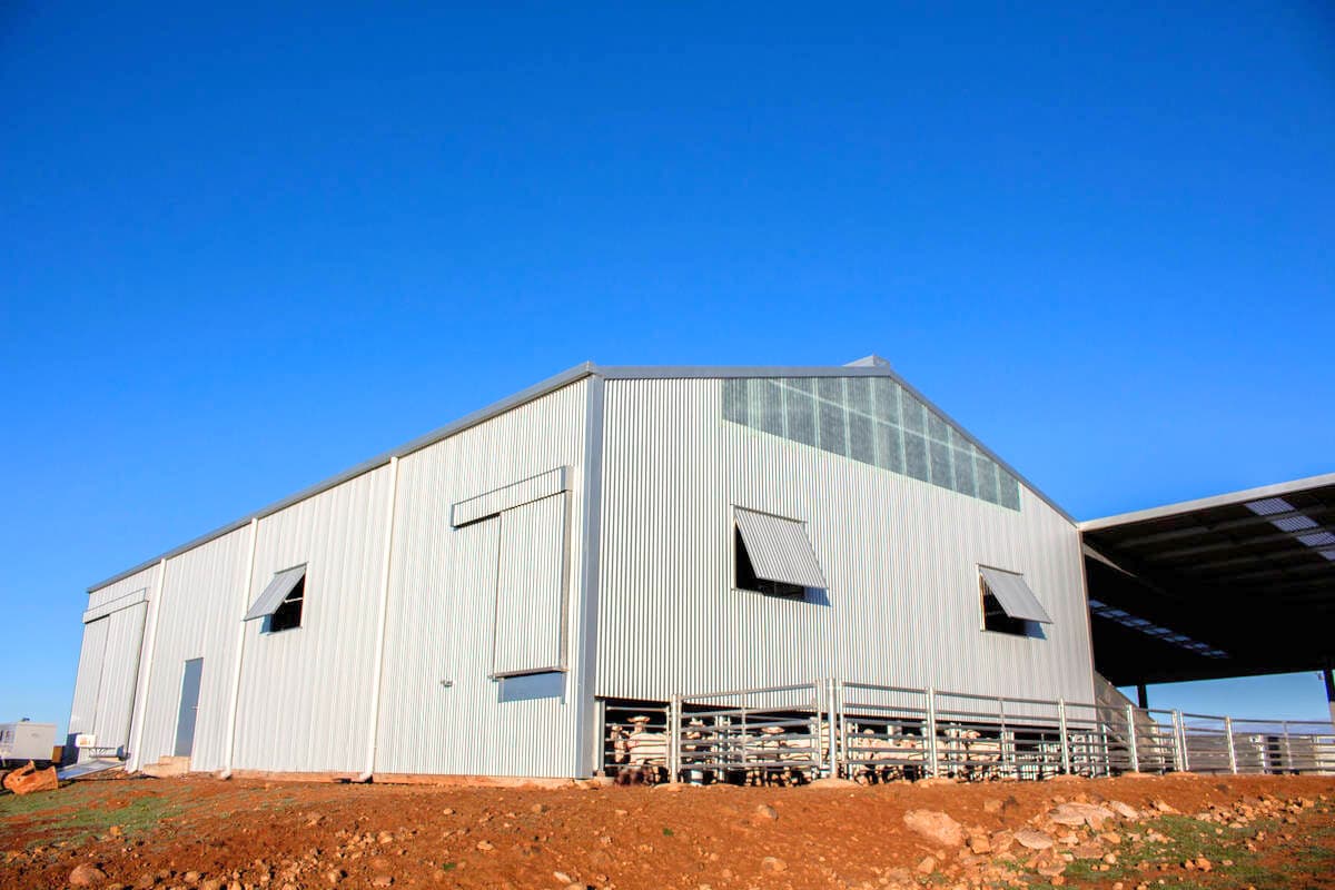 Structural steel shed