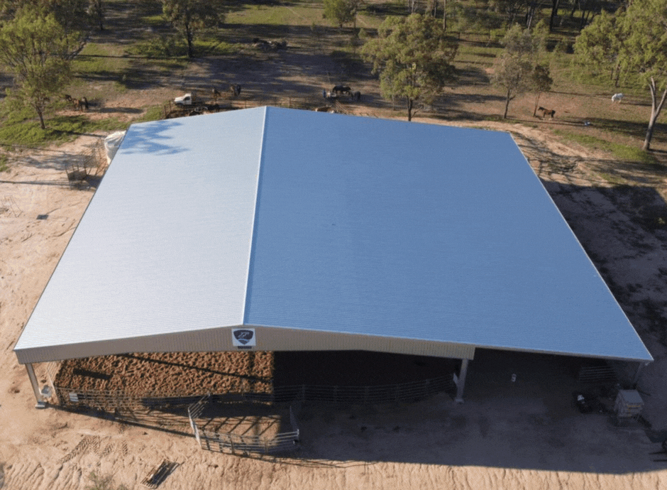 Cutting Arena by ABC Sheds for Top Gun Horse Training