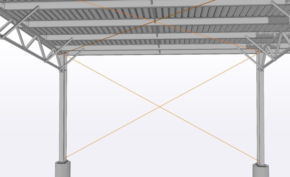 Standard wind wall bracing in a shed