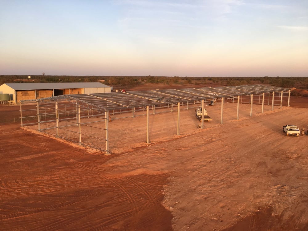 Greg Murray Hay Shed Framing from ABC