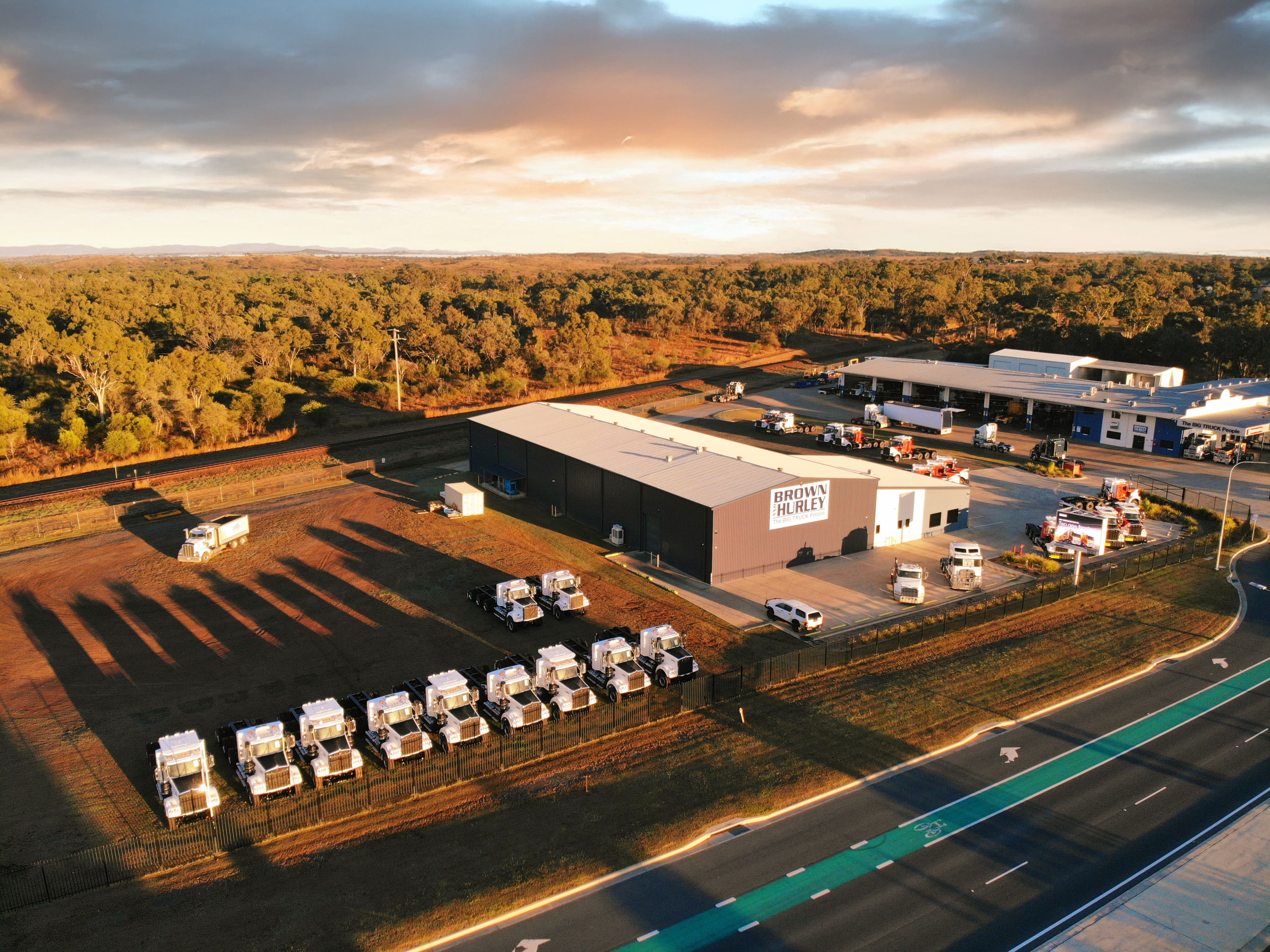 54 x 20 x 7 Industrial Shed Rockhampton QLD Arial shot 