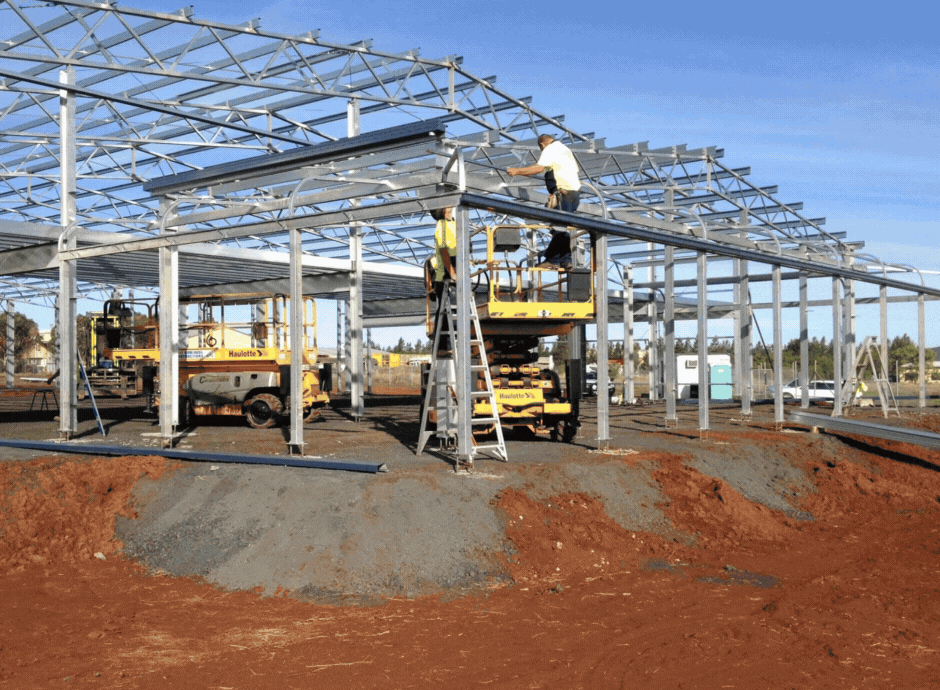 Halls Transport Repair large industrial shed in Dubbo.