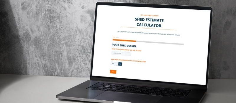 Estimate your shed cost with ABC Sheds Shed Estimate Calculator