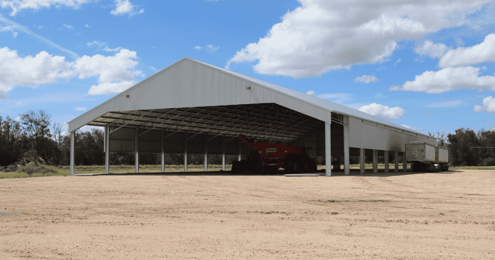 How much does a grain shed cost in Australia?