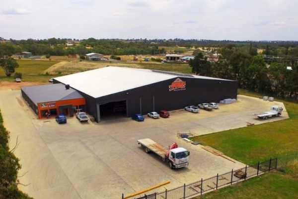 48 x 48 x 6 Industrial Shed Young NSW arial shot