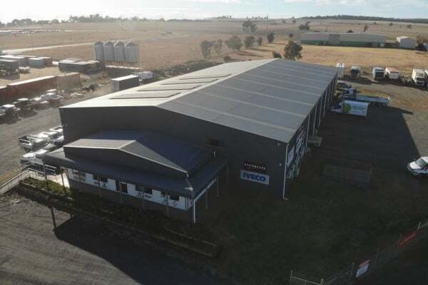 56 x 30 x 6 Industrial Shed Dubbo NSW overhead photo