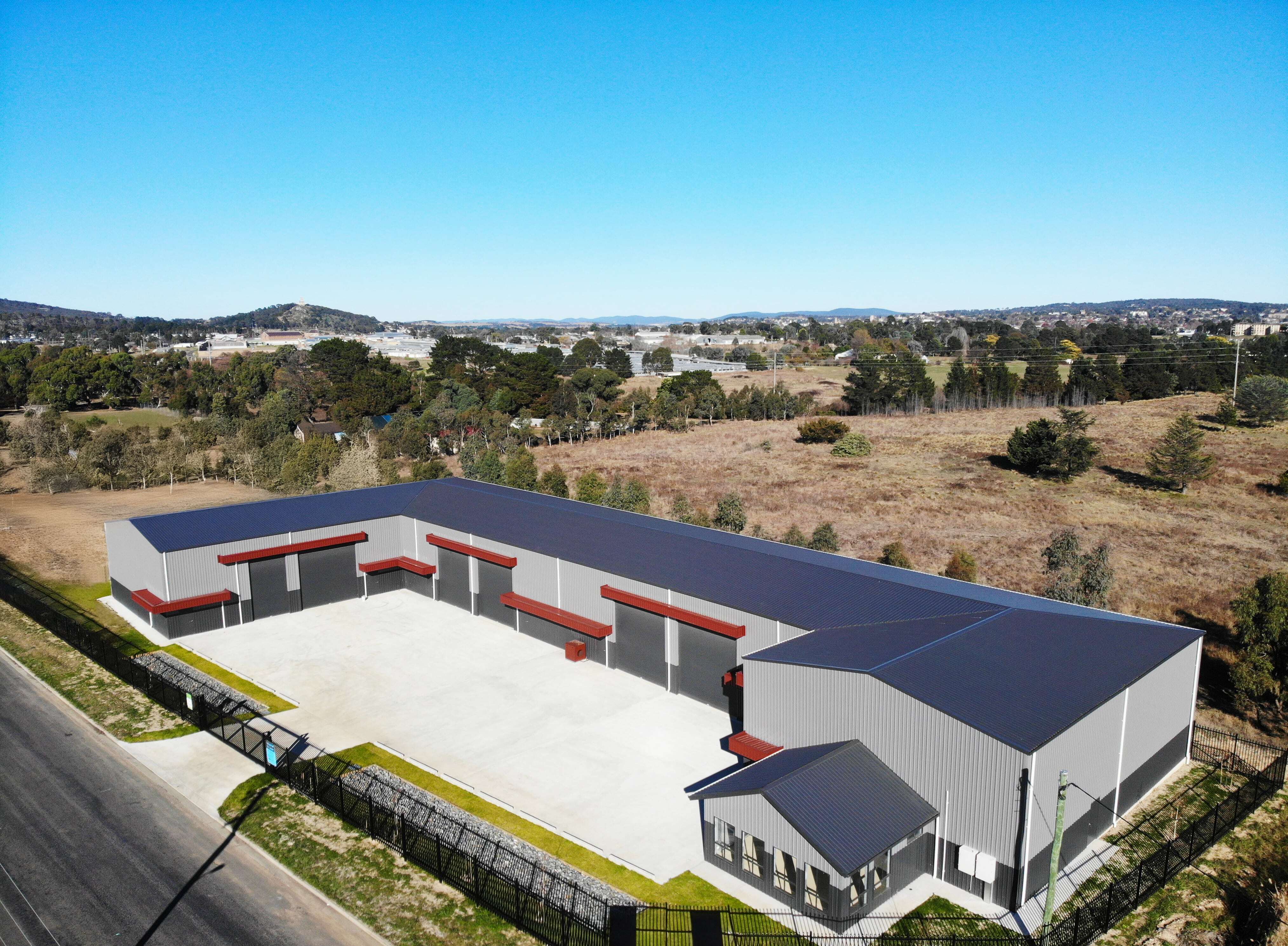 99 x 13 x 6.6 Industrial Building Goulburn NSW overhead shot