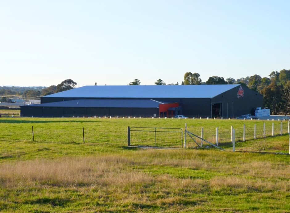 MBS Building Supplies industrial shed by ABC Sheds