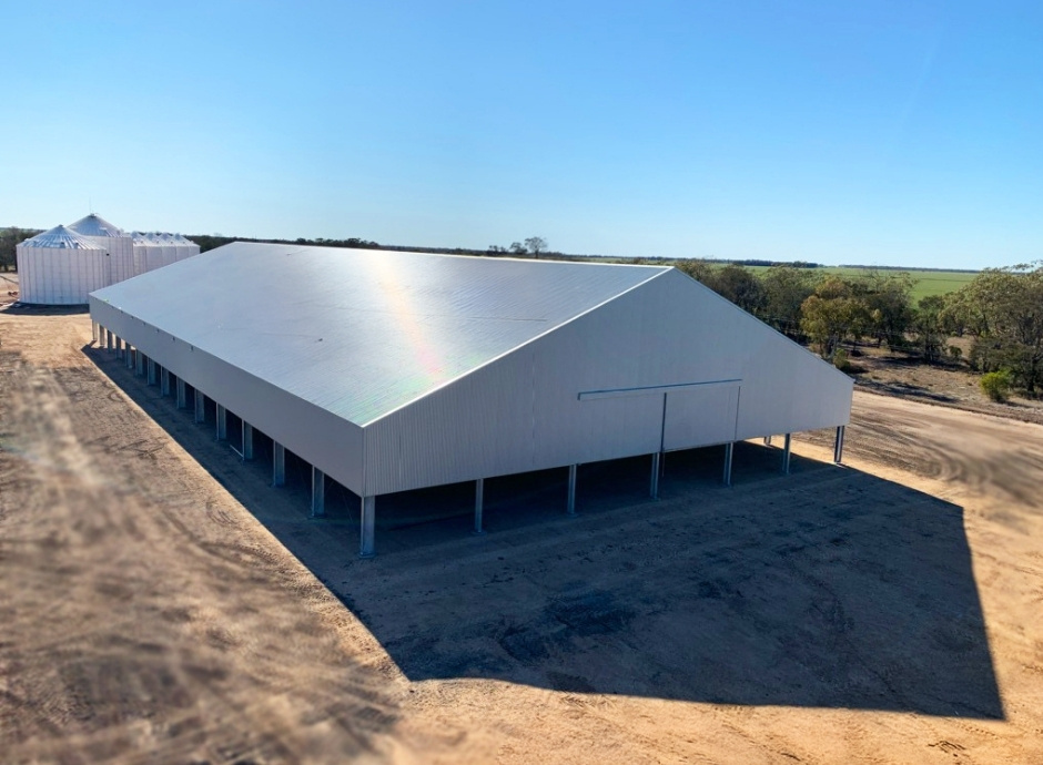Large grain shed in Moree, NSW by ABC Sheds