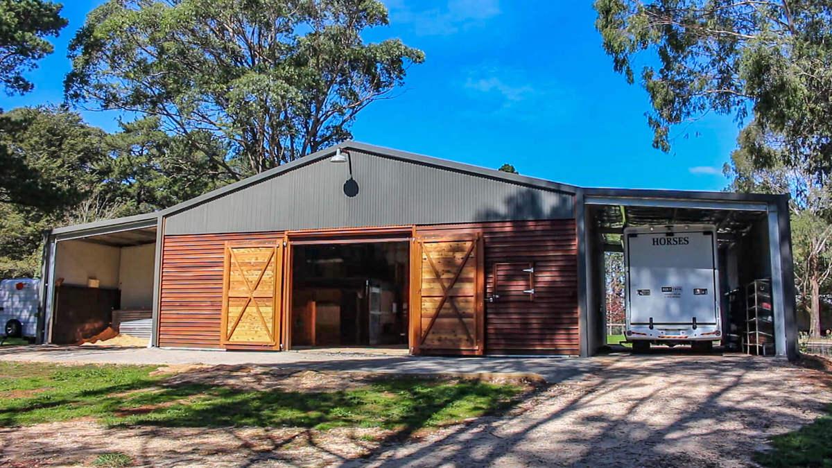 Dressage arena and horse stable in Bundanoon, NSW